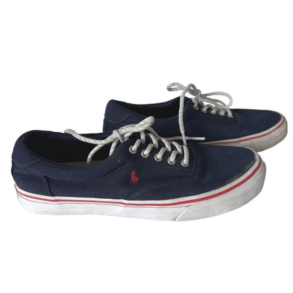 Ralph Lauren Other - Polo Ralph Lauren Men's Navy Canvas Sneakers - 7.5